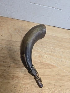AMERICAN REVOLUTIONARY WAR GUNNER’S POWDER HORN w/ name - Picture 1 of 11