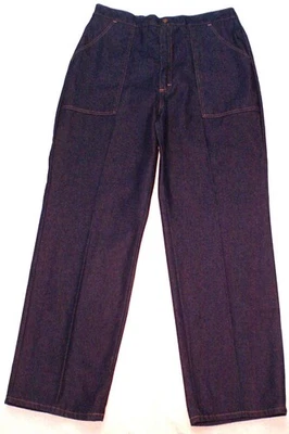 Винтажные синие джинсы Sears женские размер 32, высокая талия эластичная талия джинсовая ткань (33X30) - Изображение 1 из 4