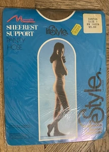 Vintage Lifestyle Strumpfhose Sheerest Support Suntan Gr. 1 Monvelle 60er Jahre - Bild 1 von 2
