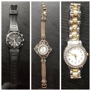 Set Of Three Mixed Brand Watches, Gems, NKI And ... #0521 - Bild 1 von 9
