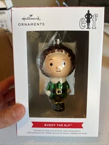 Hallmark Elf Buddy The Elf adorno de Navidad, vidrio soplado - Imagen 1 de 1