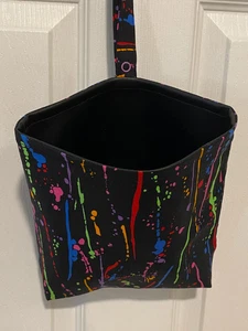 HANDMADE Car Trash Bag with vinyl lining 9"x9"x2" - Picture 1 of 38