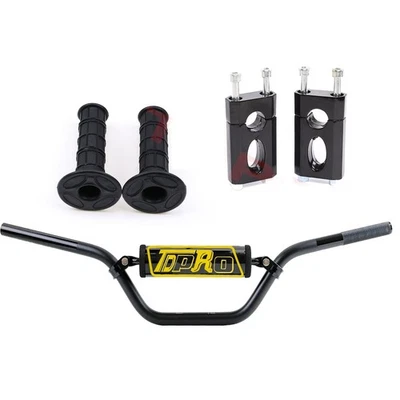 7/8'' 22mm Handlebars Grips Cross Bar Risers for Dirt Pit Bike CRF50 KLX110 XR70 - Image 1 of 4