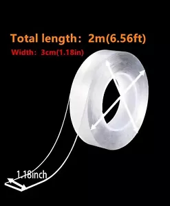 Durable Double Sided Adhesive Tape 6.56 ft Nano Tape - Picture 1 of 4