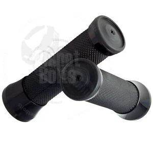Handle Bar 22mm Left Right Black Universal CNC Apollo Hand Grip 7/8" Rubber - Picture 1 of 3