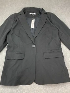 Cicy Bell Casual Blazer Womens Size XL Black Career Jacket Pocket Button Classic - Picture 1 of 18