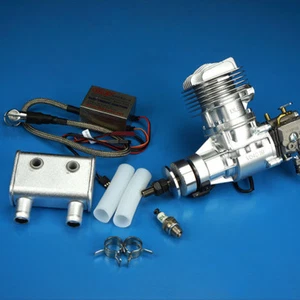 DLE20RA 20CC Rear Exhaust Gasoline Engine with Electric Igniton&Muffler Updated - Picture 1 of 9