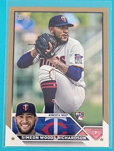 2023 Topps Gold /2023 RC #479 Simeon Woods Richardson Minnesota Twins Card N8 - Picture 1 of 2