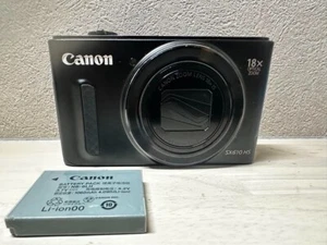 Canon PowerShot SX610 HS black 20.2MP Compact Digital Camera From JAPAN Used - Picture 1 of 6