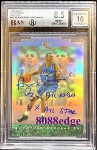 1995-96 SP HOLOVIEWS INSCRIPCIONES TROQUELADAS AUTOMÁTICO: AUTÓGRAFO DE ANFERNEE HARDAWAY -BGS - Imagen 1 de 5