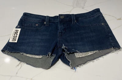 Fox Denim Jean Shorts Stealth Cut off Size 0 Waist 24 NWT - Image 1 of 4