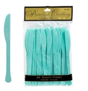 Premium Plastic Knives, 48-pk Teal - Picture 1 of 4