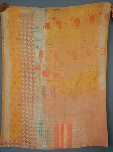 Fine Indian Vintage Bohemian Kantha Quilts, Traditional Bedding Blankets - Picture 1 of 3
