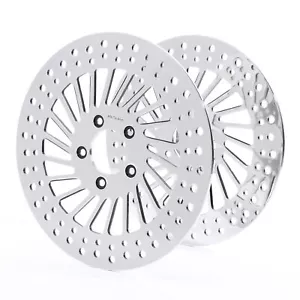 11.8" Front Left & Right Brake Rotors Fit For Harley Touring 08-23 Dyna 2006-17 - Picture 1 of 9
