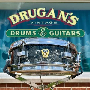 Ludwig 1959 4x13 Las Vegas caja tambor negro diamante perla trans insignia jazz combo - Imagen 1 de 17