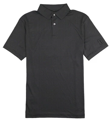 Camisa polo de golf PGA TOUR Birdseye texturizada talla S pequeña negra y blanca lunares Foto 1 de 3
