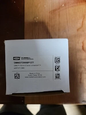 全新 Hubbell OMNIDT2000BP1277 PIR 和超声波线路电压传感器 带 IntelliDAPT — 第 1/3 张图片