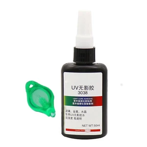 50ml UV Light Glue Curing Adhesive Transparent Crystal Glass Repair Liquid Glue - Picture 1 of 10