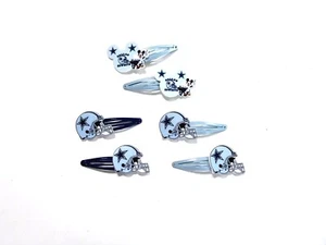 Handgefertigte Haarschleifen - Sport - NFL Football - Dallas Cowboys - Haarspangen - Bild 1 von 4