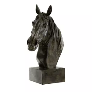 Horse Head Statue On Base 40cmsh - Picture 1 of 9