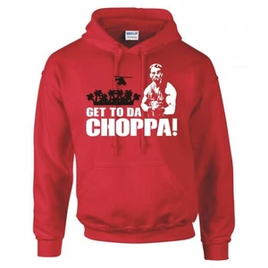 INSPIRED BY PREDATOR "GET TO DA CHOPPA!" HOODIE - Picture 1 of 8