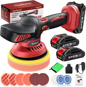 Avhrit 6" Dual Action Car Polisher Buffer Machine Cordless Polishing Sander Kit - Picture 1 of 9