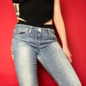 Y2k true religion low rise jeans with silver hardware - Picture 1 of 7