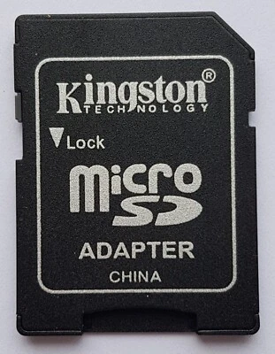 Memory Card Adapter ~ SD to MicroSD / MicroSDHC / MicroSDXC ~ Kingston - Image 1 of 2