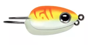 VMC Tear Drop Jig 1/8 oz - Glow Orange Fire UV - Ice Fishing Lure - Picture 1 of 1