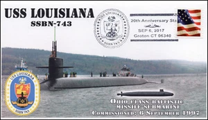 17-271, 2017, USS Louisiana, SSBN-743, Navy, 20th Anniv. Event Cover - Picture 1 of 1