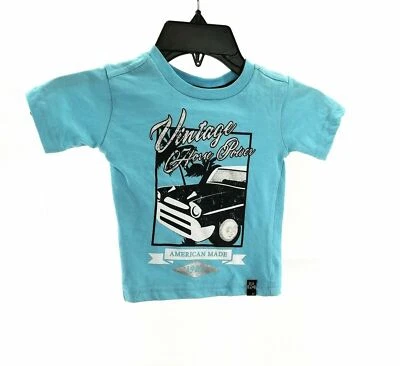 Футболка Beverly Hills Polo Club для младенцев мальчиков синяя с коротким рукавом повседневная размер 12 MTH - Изображение 1 из 4