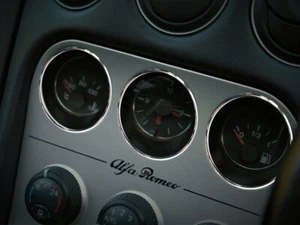 Per Alfa Romeo GTV Spider 98-03  Anelli Alluminio Strumenti Strumentazione x3 - Bild 1 von 9