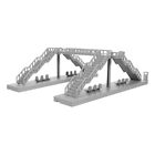 1 Set Assembled Footbridge Building Model Unfinished Pedestrian Footbridge Model
