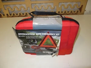 Bridgestone 50 Piece Auto Emergency Kit Tire Inflator, Jumper Cables, Flashlight - Bild 1 von 6