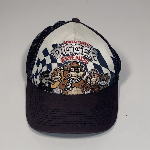 Adventures of Digger and Friends FOX Mascot NASCAR Adj Trucker Mesh Hat Cap Cover
