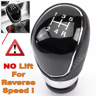 per FORD FOCUS 2 3 MONDEO 4 C-MAX POMELLO LEVA DEL CAMBIO 5 MARCE PELLE MANOPOLA - Immagine 1 di 4