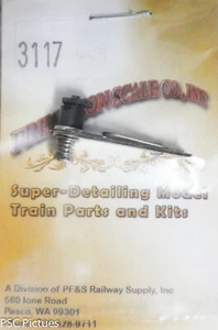 Precision Scale HO #3117 Draw Bar, Spring Loaded Automatic, Loco-to-tender (Kit) - Picture 1 of 2