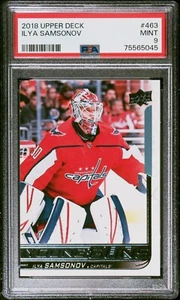 2018-19 Upper Deck ILYA SAMSONOV Young Guns YG #463 Rookie RC PSA 9 PSA9 MINT - Picture 1 of 2