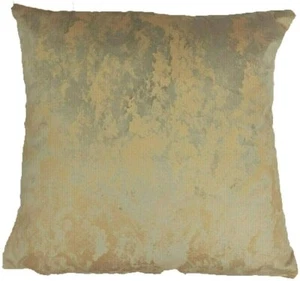LUXURY MARBLE METALLIC FLASHES CHAMPAGNE MINK VELVET 17" CUSHION COVERS £6.99 - Picture 1 of 3