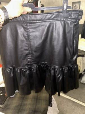 Faux Leather Skirt  - Size 14 - Image 1 of 4