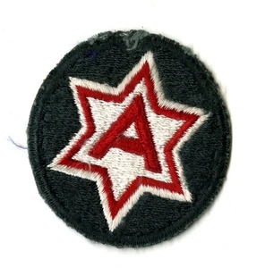 Sixth Army 2nd Design White Back Patch Forest Green Cut Edge Vintage - Picture 1 of 2