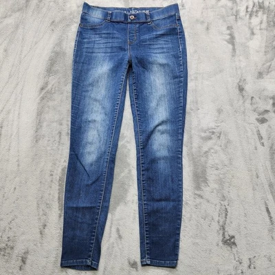 Pantalones de mezclilla Vanilla Star para mujer 9 juniors azul tiro medio ajustados elásticos Foto 1 de 4