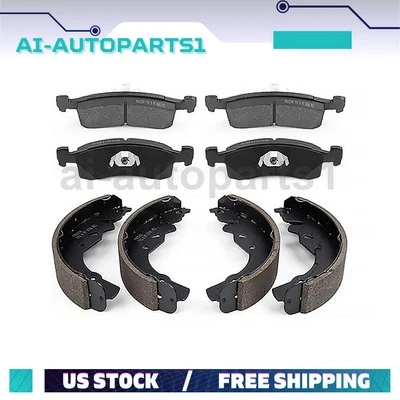 Kit de pastilhas de freio dianteiro e sapatas de freio traseiras para 1983 1984 1985 1986 Dodge 600 pares - Imagem 1 de 4