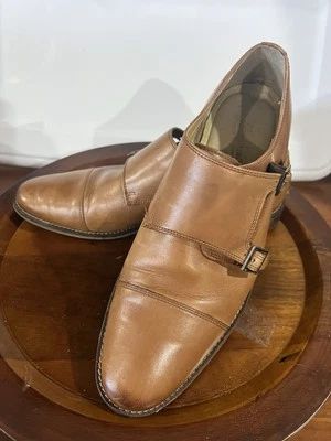 Florsheim Montinaro Double Monk Strap  Oxford Shoes 9 EEE Leather Dress Brown - Image 1 of 4