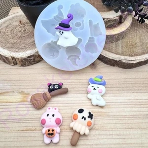 Cute Halloween characters silicone mold handmade for crafts - Picture 1 of 9