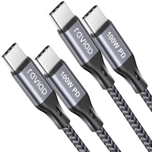RAVIAD USB C auf USB C Kabel [2Stück 2M+2M] 100W USBC Ladekabel PD - Bild 1 von 7