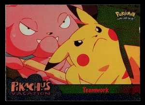 MP - Topps Pokemon Teamwork #54 The First Movie (Black Logo) Holo Foil - Picture 1 of 2