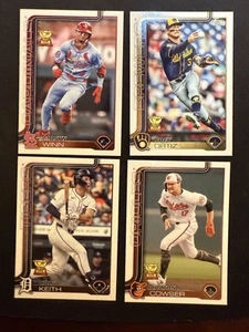 2025 Topps Serie 1 All Star Rookie Cup 4 Karten Lot - Wynn Ortiz Cowser Keith - Bild 1 von 5