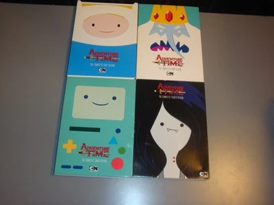 Adventure Time Seasons 1-4 DVD Lot TV Series Show 1 2 3 4 Cartoon Network Teen - Image 1 of 4