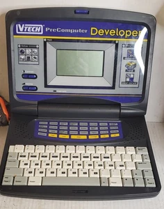 VTech (Pre Computer  *Developer*) Gray Portable Education Learning Laptop 4 Kids - Picture 1 of 12